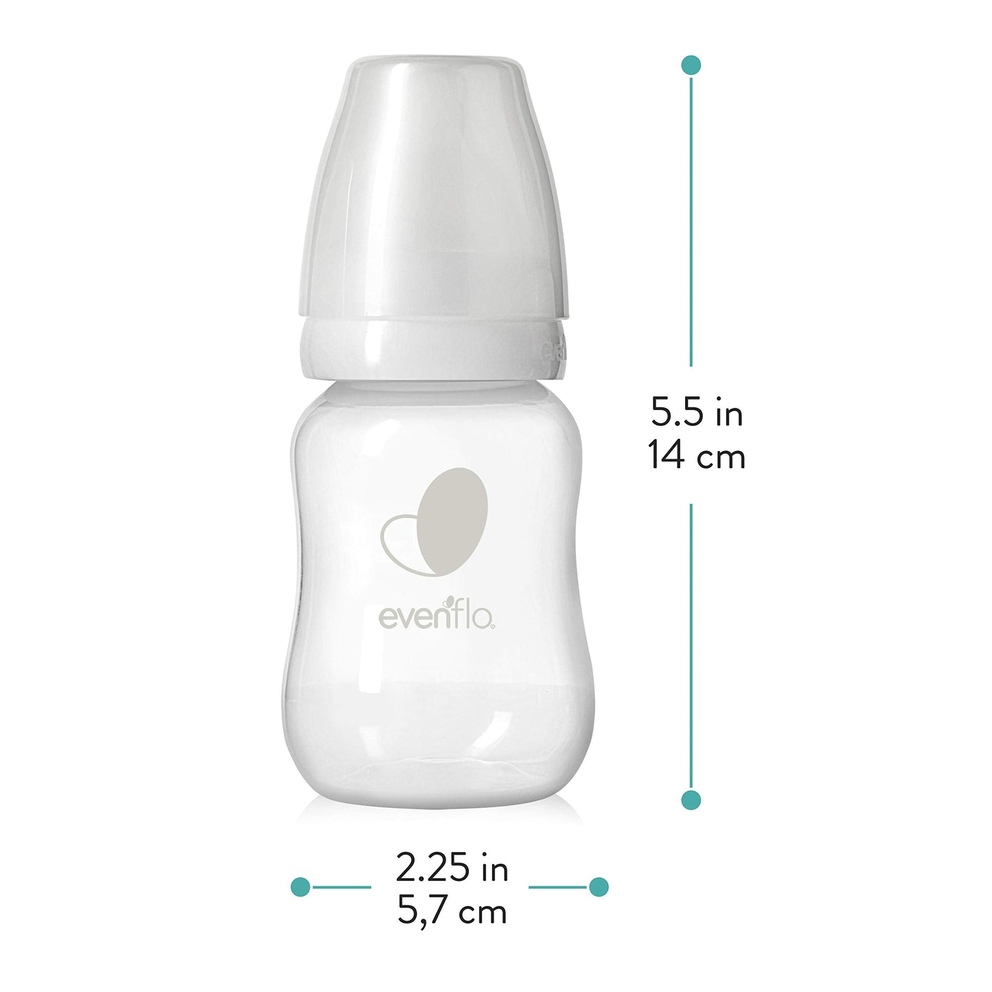 Evenflo Feeding Premium Proflo Venting Balance Plus Standard Neck Baby, Newborn and Infant Bottles - Developed by Pediatric Feeding Specialists - 4 Ounce (Pack of 6)