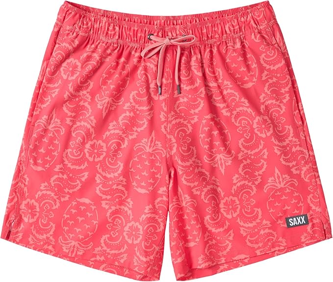 SAXX Underwear Co. Men's Oh Buoy 2N1 Volley 7" Stretch Lined Swim Trunk