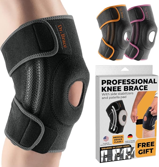 DR. BRACE ELITE Knee Brace with Side Stabilizers & Patella Gel Pads for Maximum Knee Pain Support and fast recovery for me...