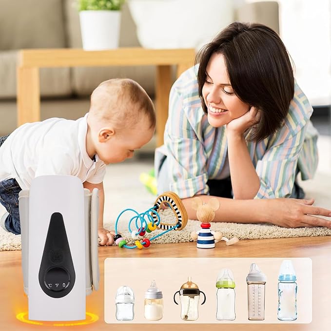 Portable Baby Warmer, Fast Breastmilk Warmer for Travel, Electric Warmer with Compact Design, Baby Feeding On Go, Compact Electric Warmer for Comfortable Use