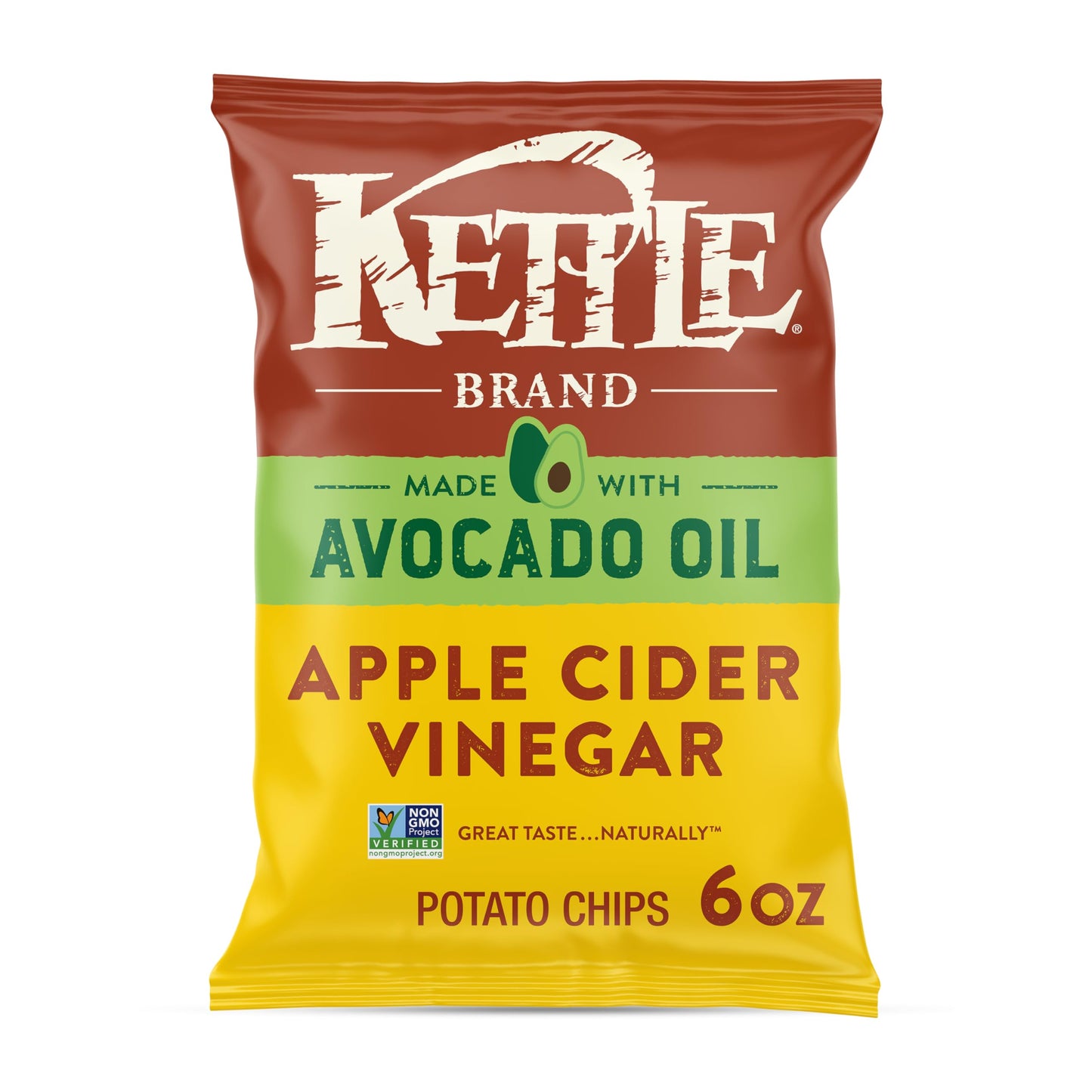 Kettle Brand Made with Avocado Oil Apple Cider Vinegar Chips  6 Oz Bag