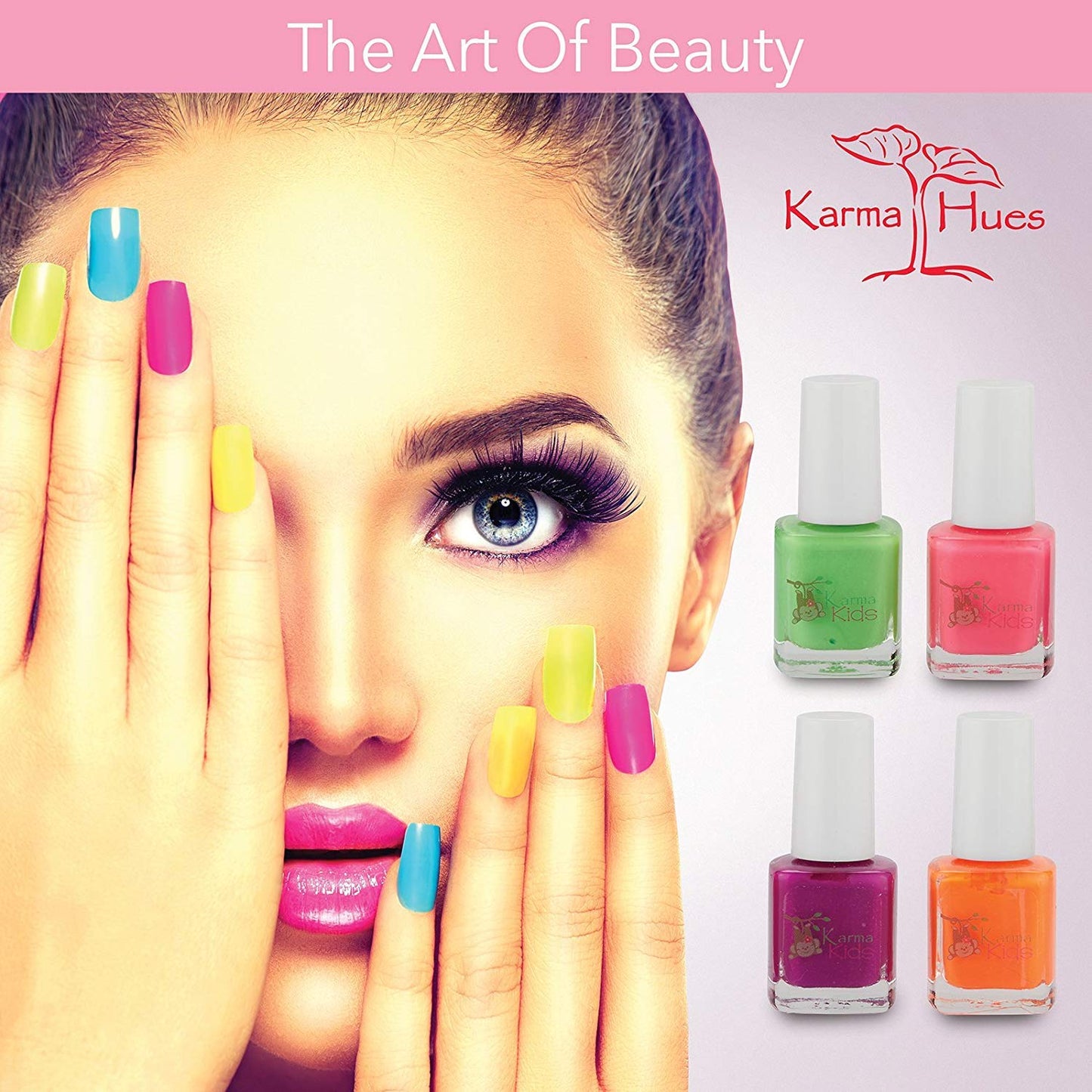 Karma Kids Nail Polish Box Set No. 2 Natural Safe Nail Polish for Little Girls - Non-Toxic, Vegan, and Cruelty Free - Quick Dry,