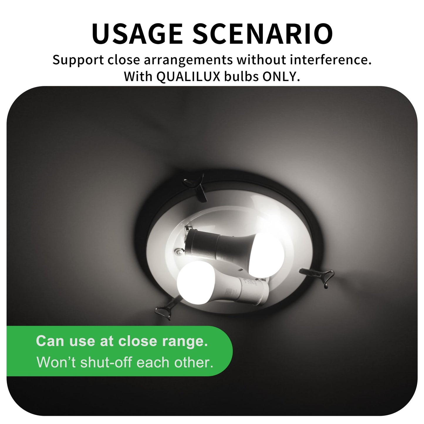 Qualilux Dimmable Outdoor Light Bulbs, 1000LM, 75W Equivalent, Daylight 5000K, A19 E26 Base, 12W, 2 Pack