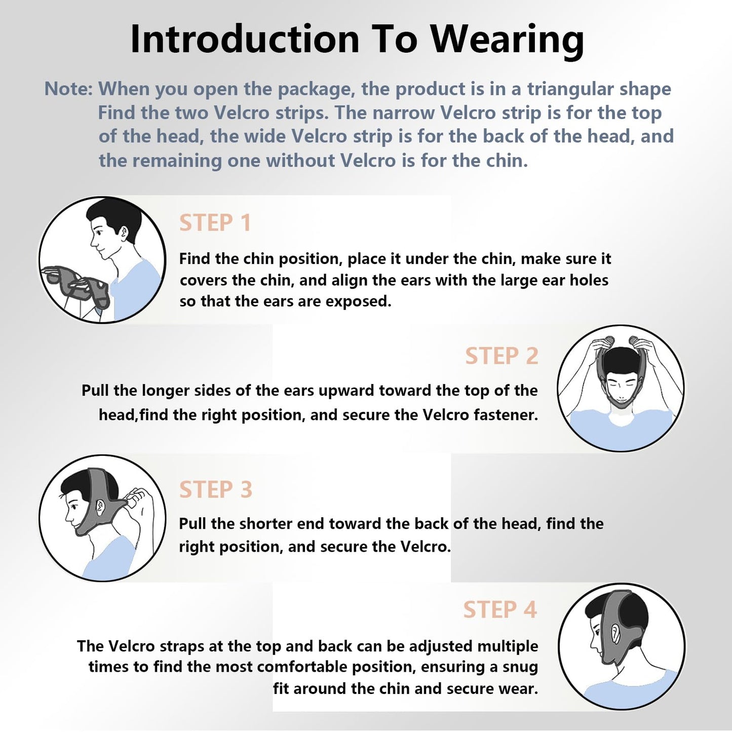 Anti Snore Chin Strap,Breathable CPAP Chin Strap,Adjustable Anti Snoring Devices for Men and Women,Comfortable Snore Chin Strap for Sleepping,Effective Stop Snoring Solution