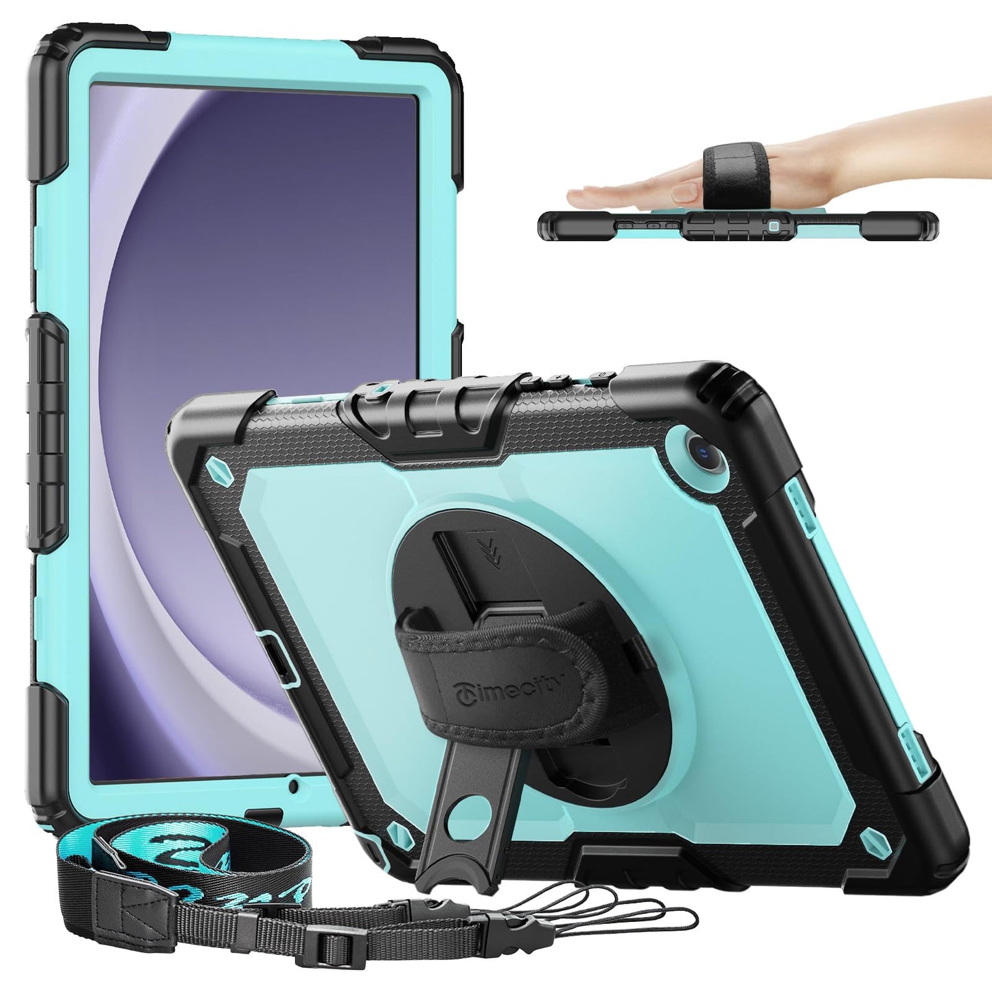 Timecity For Samsung Galaxy Tab A9 Plus Case 11 Inch 2024 (Sm-X210/X216/X218), Shockproof Sturdy Protection Case With Screen Pro
