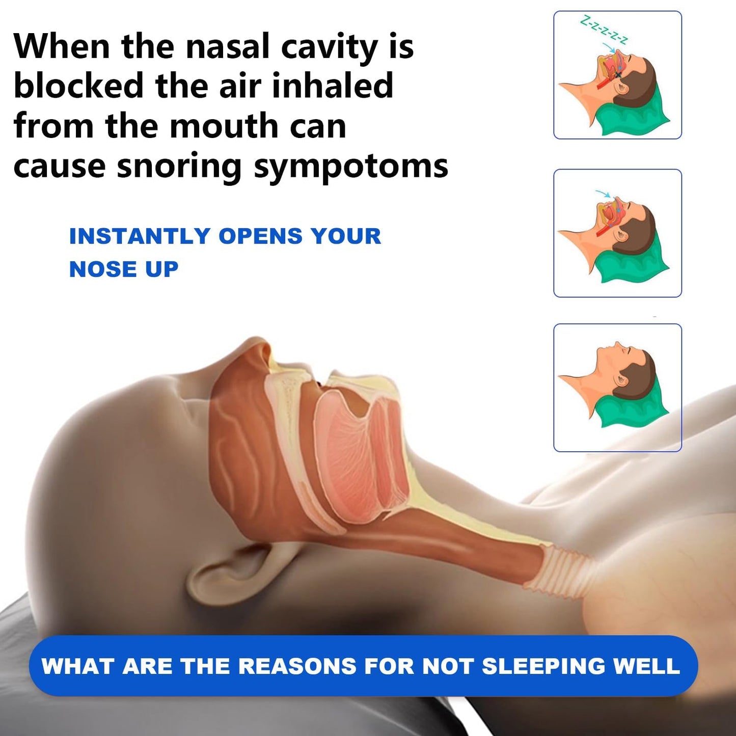 Debaishi 60-300 Count Nasal Strips for Men and Women(66mm*19mm) (60)
