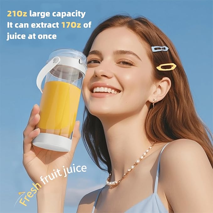 Personal Portable Cordless Blender for Shakes and Smoothies and Juice,21 Oz USB-C Rechargeable Mini Mixer with Extra Lid for Travel, Office, Gym