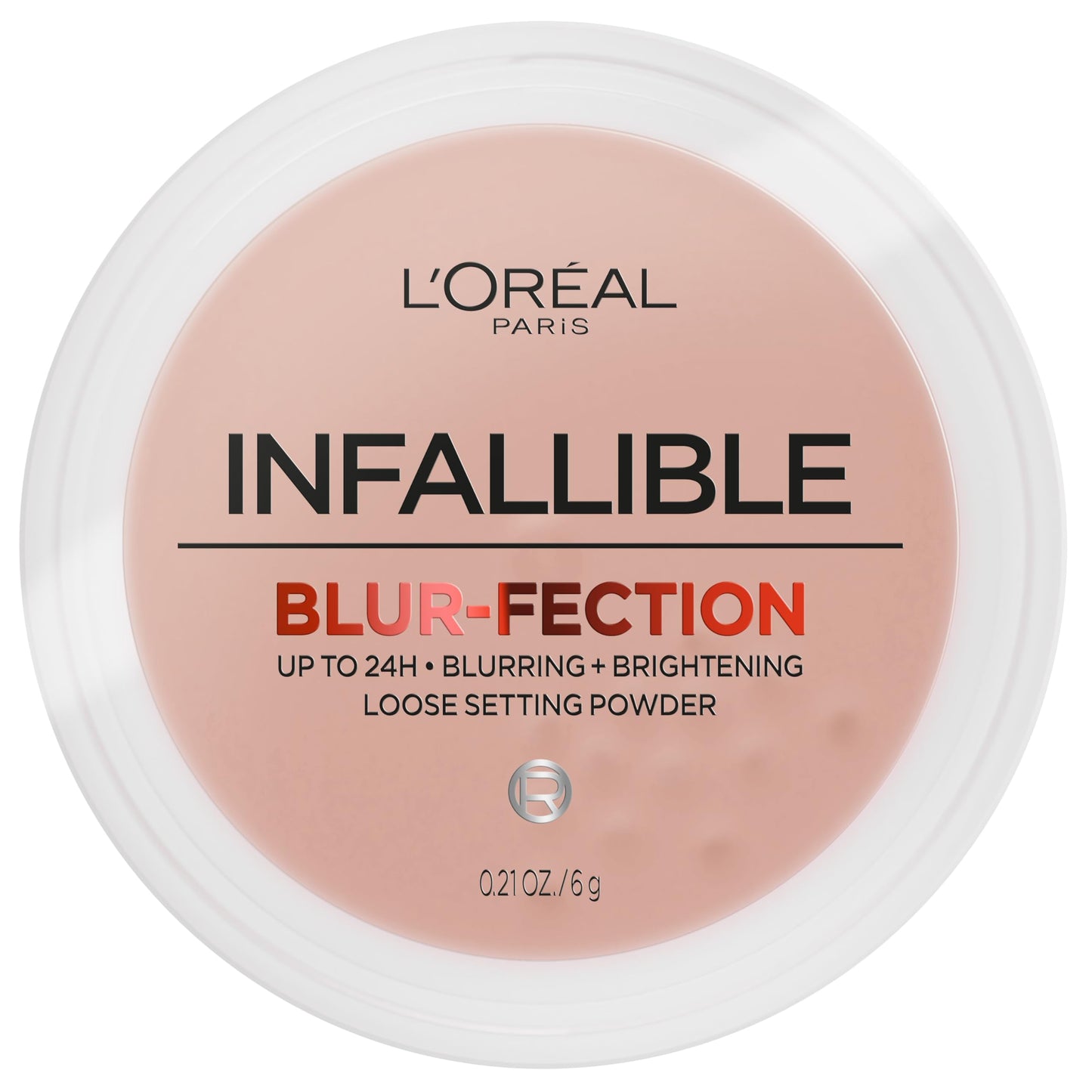 L'Oreal Paris Infallible Blur-fection Longwear Loose Setting Powder, Blurring Face Powder With Up to 24HRs of Wear, Translucent