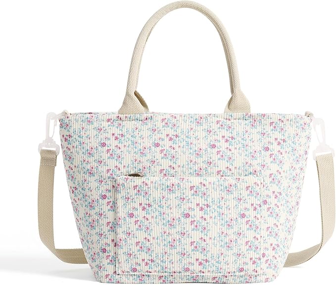 Lunch Bag for Women Adult Large Insulated Lunch Box Girl Cute Corduroy Lunch Tote Bags Reusable Leakproof Cooler Work Picnic