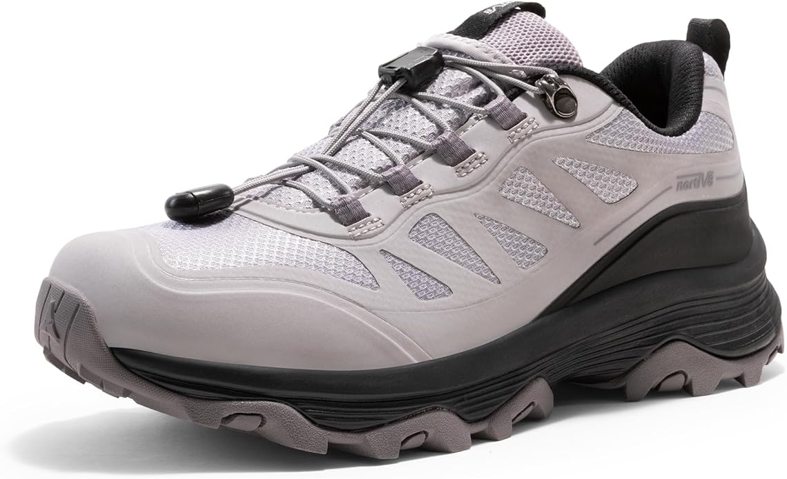 NORTIV 8 Women's Waterproof Hiking Shoes Quick Laces Outdoors Walking Trekking Camping Tennis Sneakers Canyon