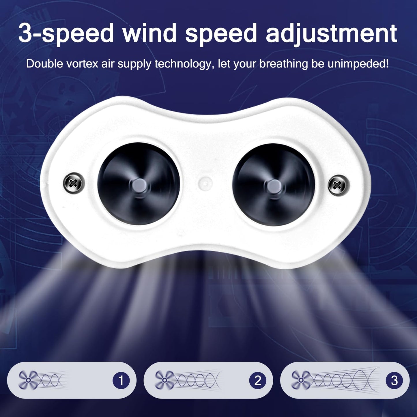 Anti Snoring Devices, Adjustable Wind Speed Snoring Solution, Electric Anti Snore Reduction Device Aids Nose Vents Plugs for Men & Women(White)-1
