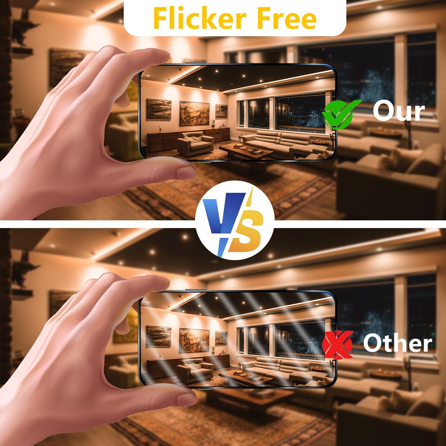 Daybetter Gu10 Led Light Bulbs  Dimmable Gu10 Bulb Replacement For Track Lighting  5.5W Equivalent 50W  500 Lm Warm White 2700K  Mr16 Led Bulb For Kitchen  Range Hood  Living Room  12 Pack