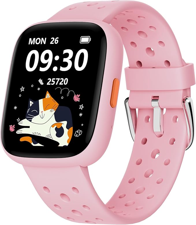 BIGGERFIVE Smart Watch for Kids, 1.8" Fitness Tracker Watch Pedometer, Heart Rate, Sleep Monitor, IP68 Waterproof, Calorie...