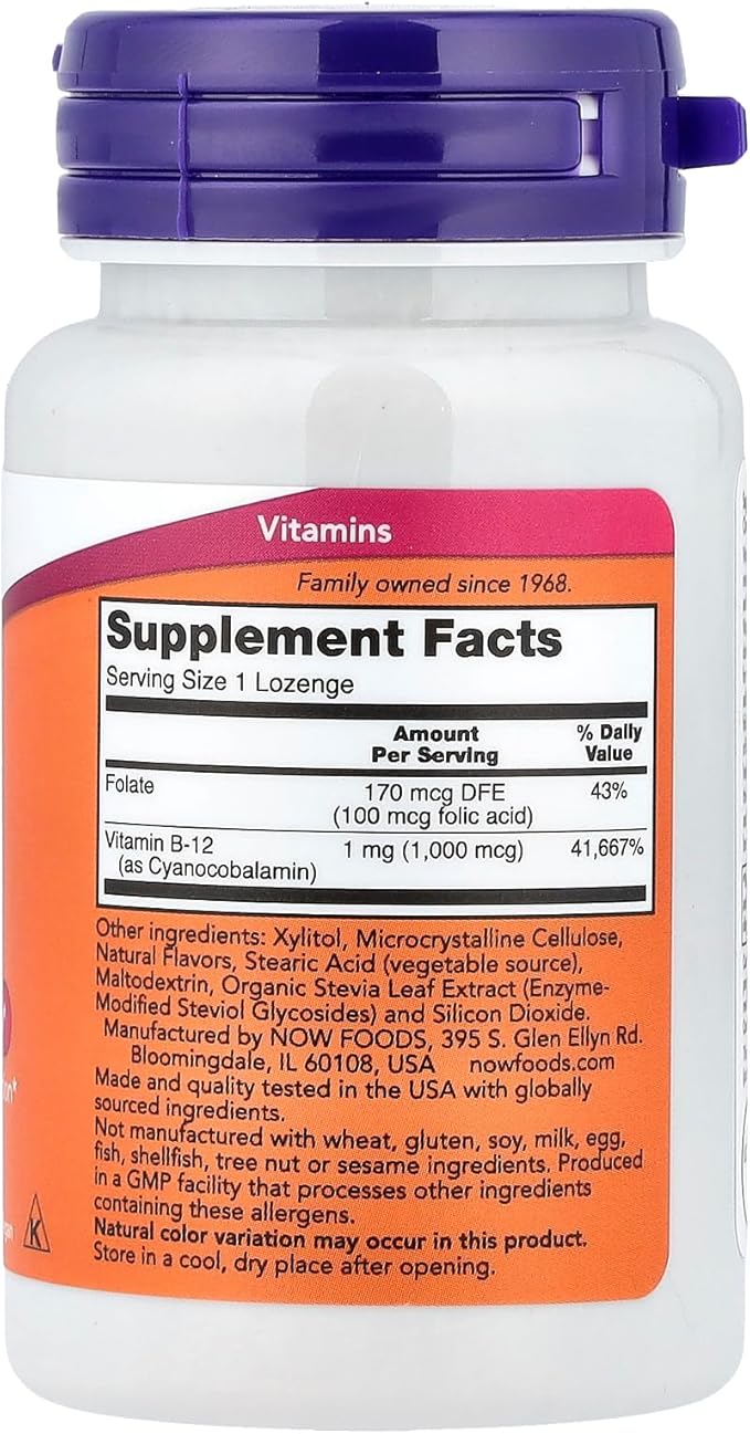 Now Foods B-12, 100 Lozenges