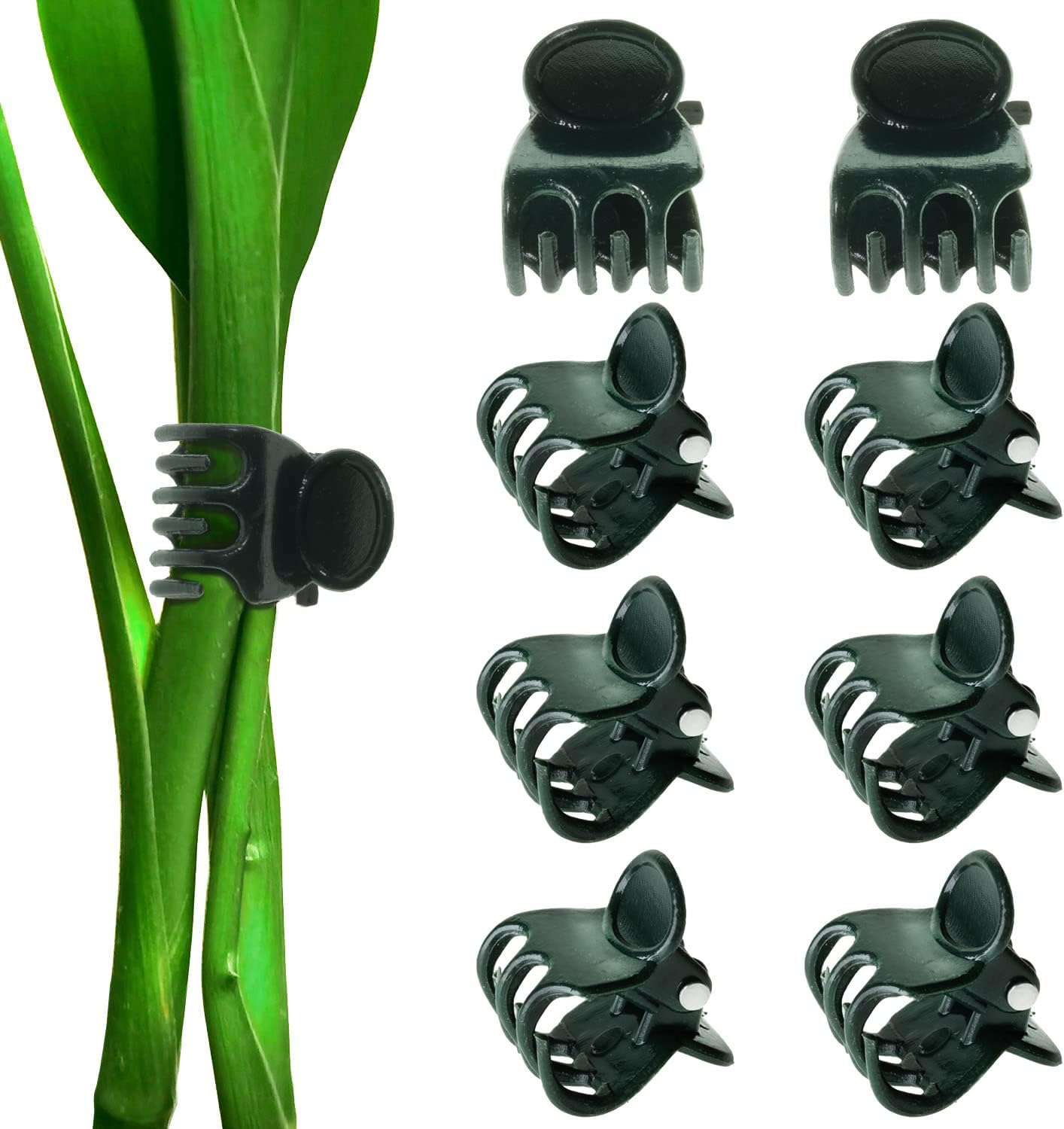 BEADNOVA Orchid Support Clips - 300PCS Plant Clips for Flower, Vine