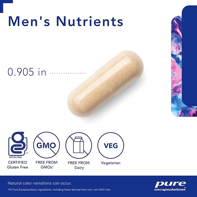 Pure Encapsulations Men's Nutrients - Multivitamin Mineral Supplement to Support Energy, Endurance & Stamina in Men Over 40* - with Vitamin D, Vitamin C & Trace Minerals - 360 Capsules