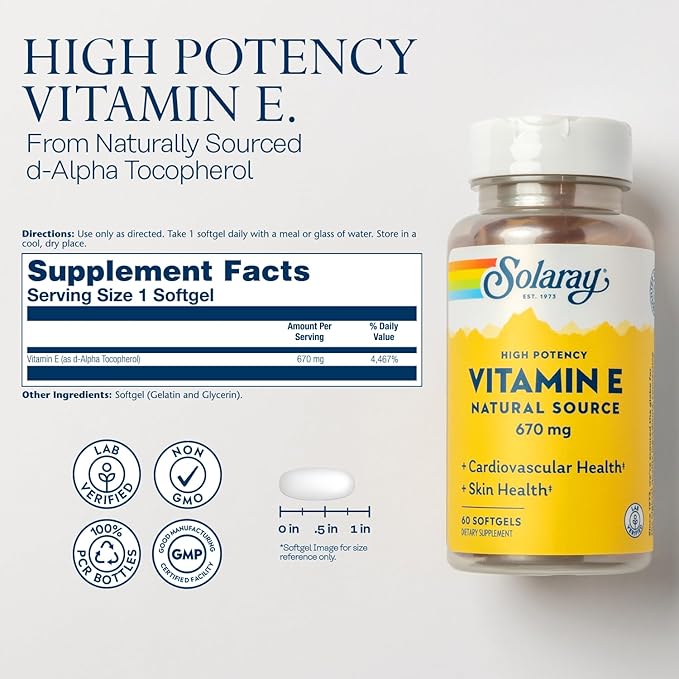 SOLARAY Vitamin E 1000 IU and Women’s Liposomal Multivitamin Bundle - d Alpha Tocopheral and Enhanced Absorption, High Potency Multivitamin for Women Iron - Skin, Heart, Bone Support - 60 Servings