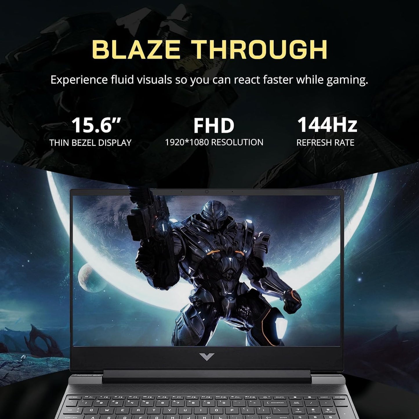 Hp 2024 Newest Victus Gaming Laptop, 15.6 Fhd Ips 144Hz Display, Amd Ryzen 5 7535Hs Processor, 64Gb Ddr5 Ram, 1Tb Ssd, Nvidia Ge