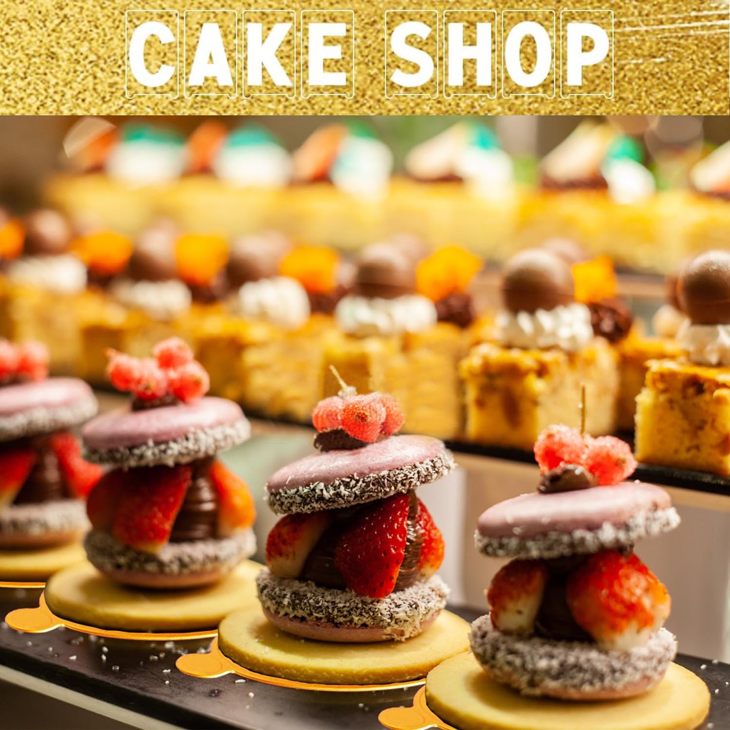CEWIFO Mini Cake Boards, Gold Cake Boards 100 Pcs Food-Graded Cake Base, Gold Circle Base 3.1 inch Round Paper Cupcake Dessert Displays Tray for Cake DIY, Baking Dessert Party Wedding Birthday