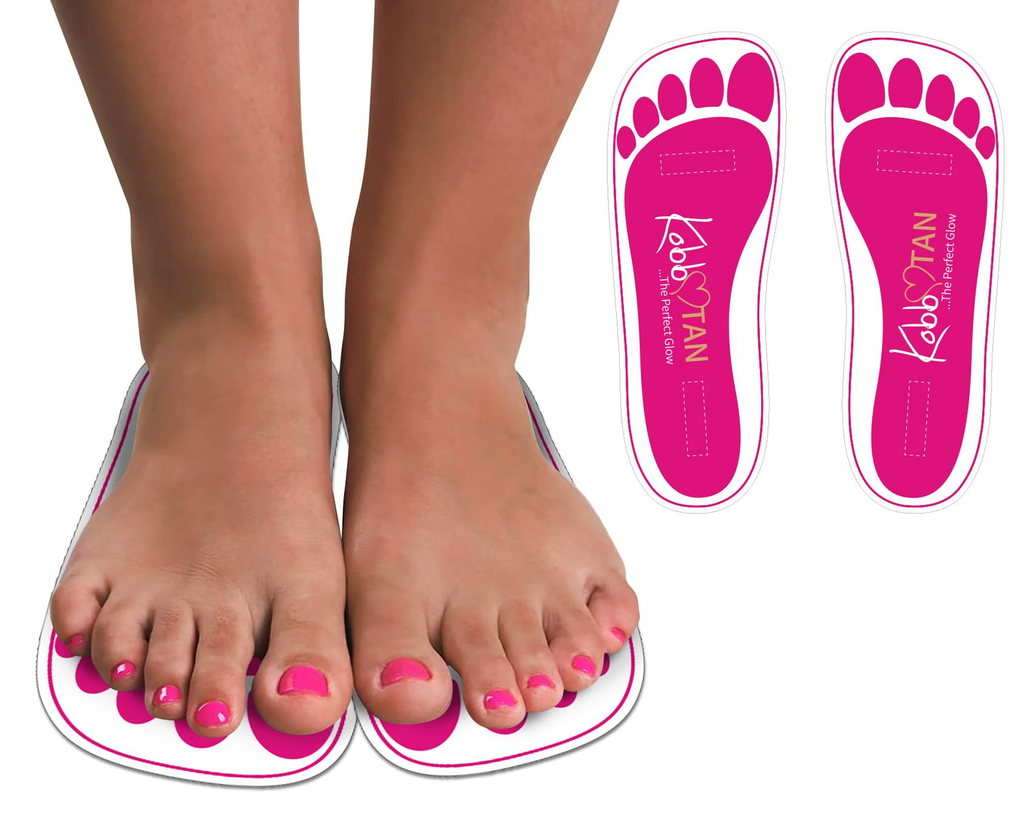 180 Pairs(360feets)Spray Tan Feet Pads Disposable & Economic Pink Feet pads for Spray tanning,Use in Tanning booth,Sunless Tanni