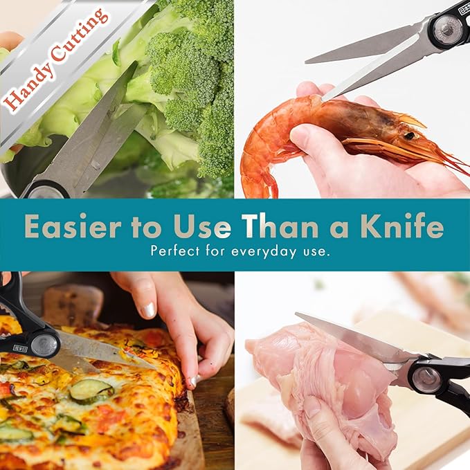 Japanese Multipurpose 9.0" Kitchen Scissors Come Apart Blade Stainless Steel Made in Japan