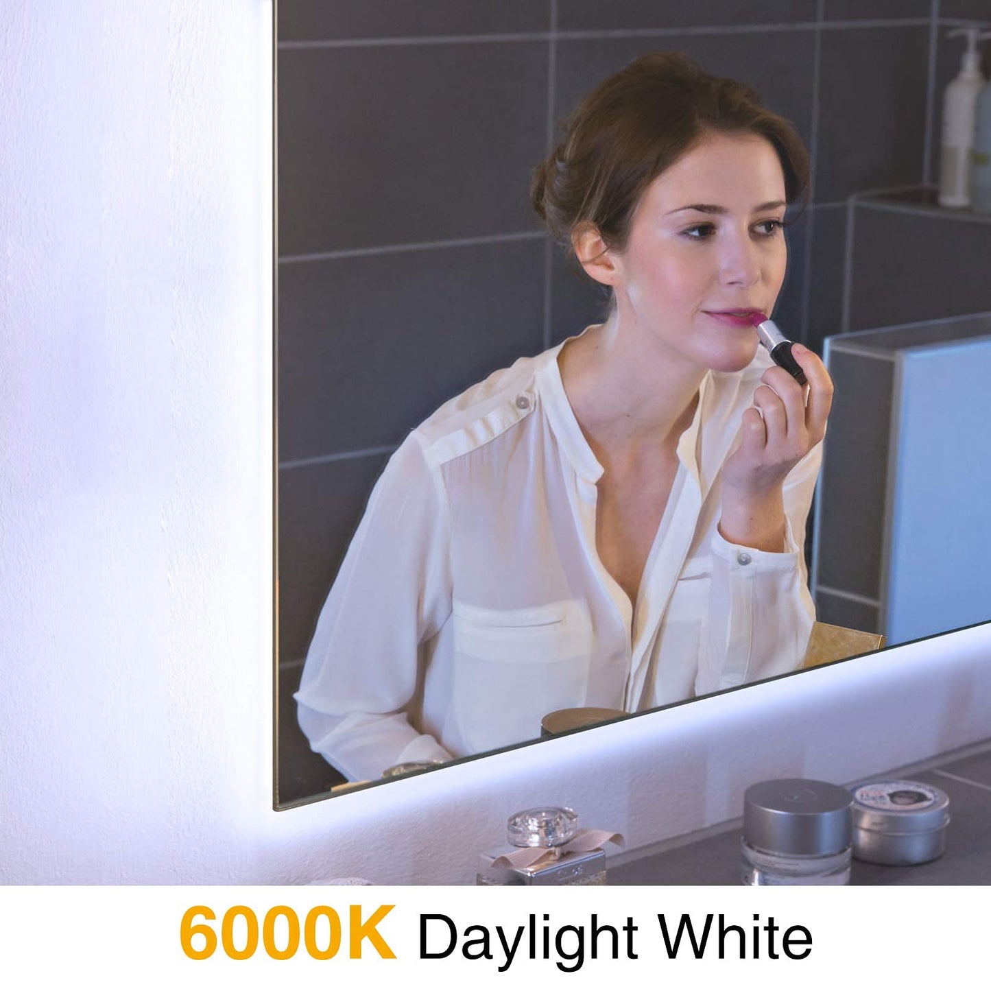 Onforu Led Strip Lights, 32.8Ft Dimmable Daylight White Tape Light Kit, 600 Leds, Flexible 12V Lighting For Home And Bedroom