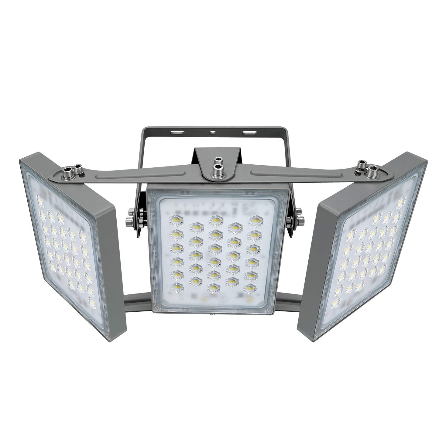 Stasun 150W 15000Lm Dimmable Led Flood Light Outdoor  Flying Series Pro - 3 Panel 330 Lighting Angle  6000K  Ip66 Exterior Floodlights For Backyard  Stadium  Arena  Court  Commercial  Parking Lot