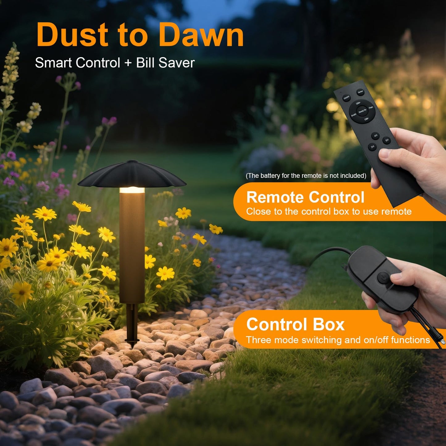 Low Voltage Landscape Lighting Kit: 8-Pack All-In-One-Set Easy Setup - Dusk To Dawn Auto On/Off &Timer - 3W Outdoor Waterproof Metal Pathway Lights For Garden Yard Walkway Driveway