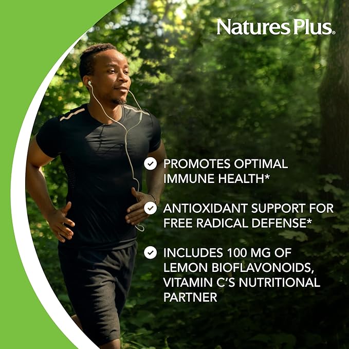 NaturesPlus Liquid Vitamin C - 1000 mg, 8 fl oz - With Lemon Bioflavonoids - Vegetarian, Gluten Free - 8 Servings