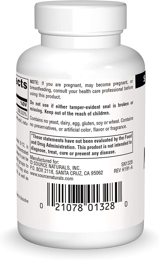 Source Naturals Methylcobalamin Vitamin B-12 5mg Cherry Flavored - 30 Lozenges