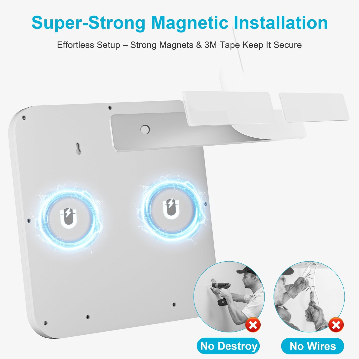 Fussion Rechargeable Ceiling Light With Remote 2 Pack  Battery Operated Closet Lights Motion Sensored  3 Color Temperatures Magnetic Mount Led Shower Lighting For Indoor Pantry Hallway Garage