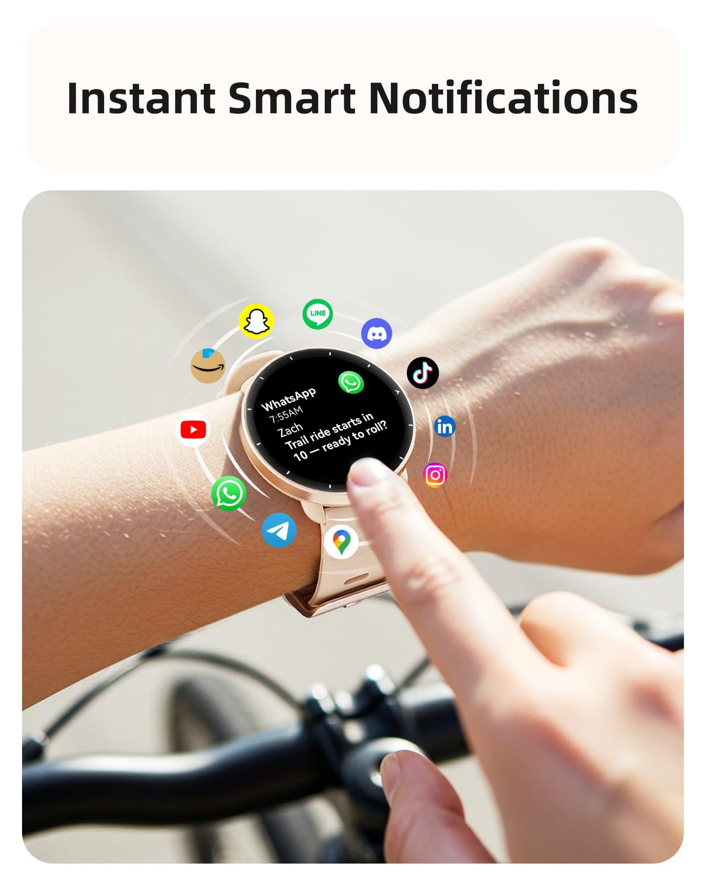 Parsonver Swimming Smart Watch, 5ATM Waterproof for Pool & Open Water, Built-in GPS & Compass, AMOLED Fitness Tracker with 100+ Sports Modes, Heart Rate & Sleep Monitor, AI Swim Analysis, French Grey