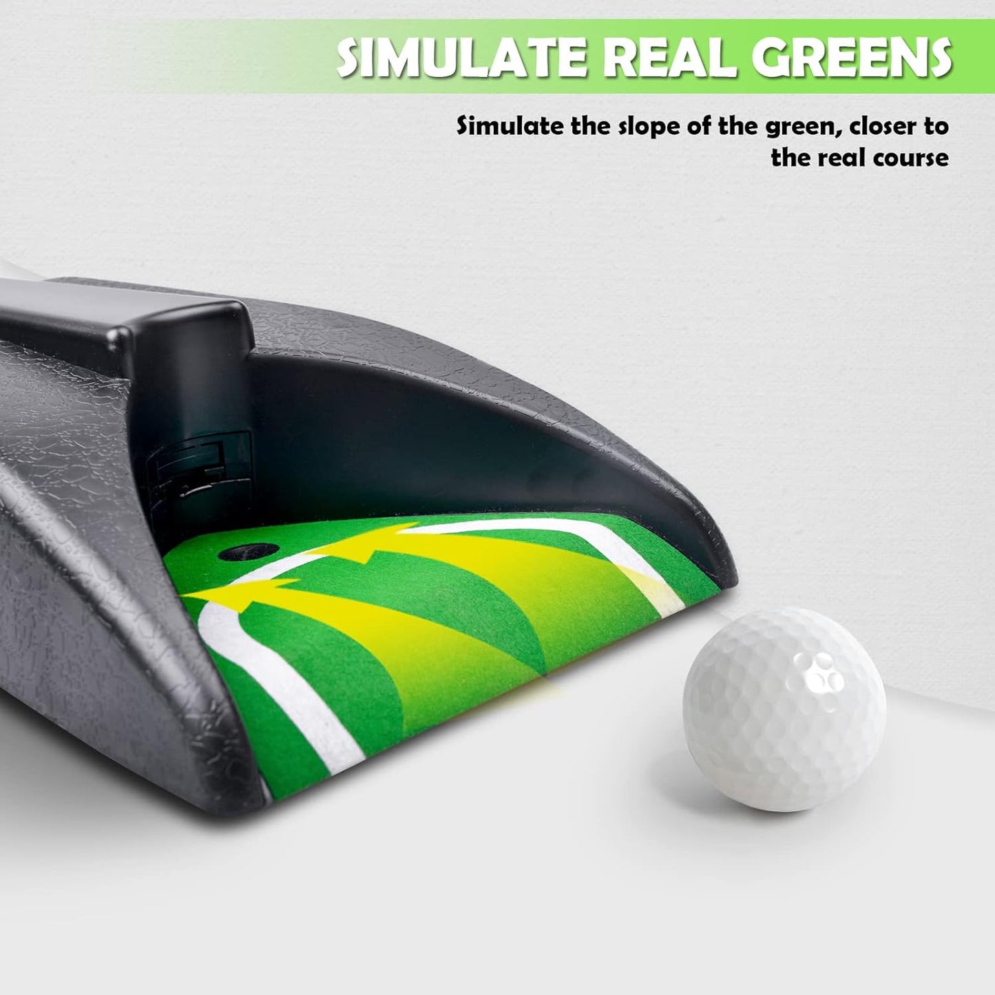 Golf Automatic Putting Cup, Practice Return Machine, Auto Putting Returner, Indoor/Outdoor Yard Office