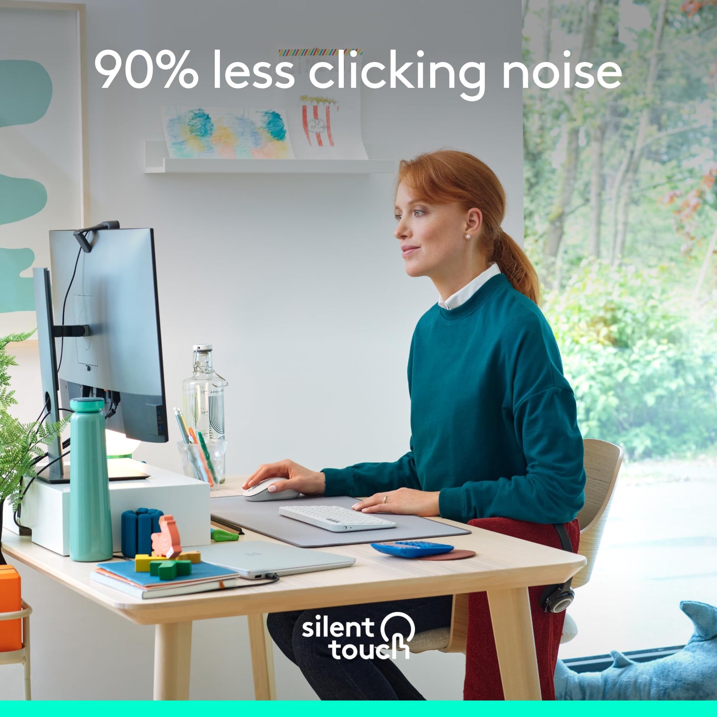 Logitech Wireless Mouse Signature M650 - Small To Medium Sized Hands, Right Handed, 2-Year Battery, Silent Clicks, Customizable