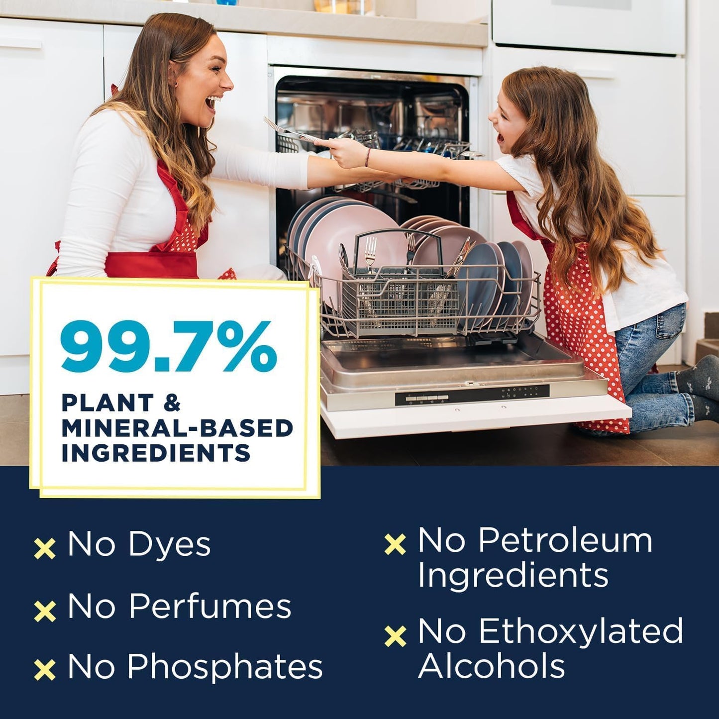 Nature Clean Natural Dishwasher Rinse Aid Liquid, Plant-Based Dishwasher Drying Agent with 99.7% Natural Ingredients, Unbelievable Power and No Nasty Chemicals. Hard Water Stain Remover. 8 oz 2-pack