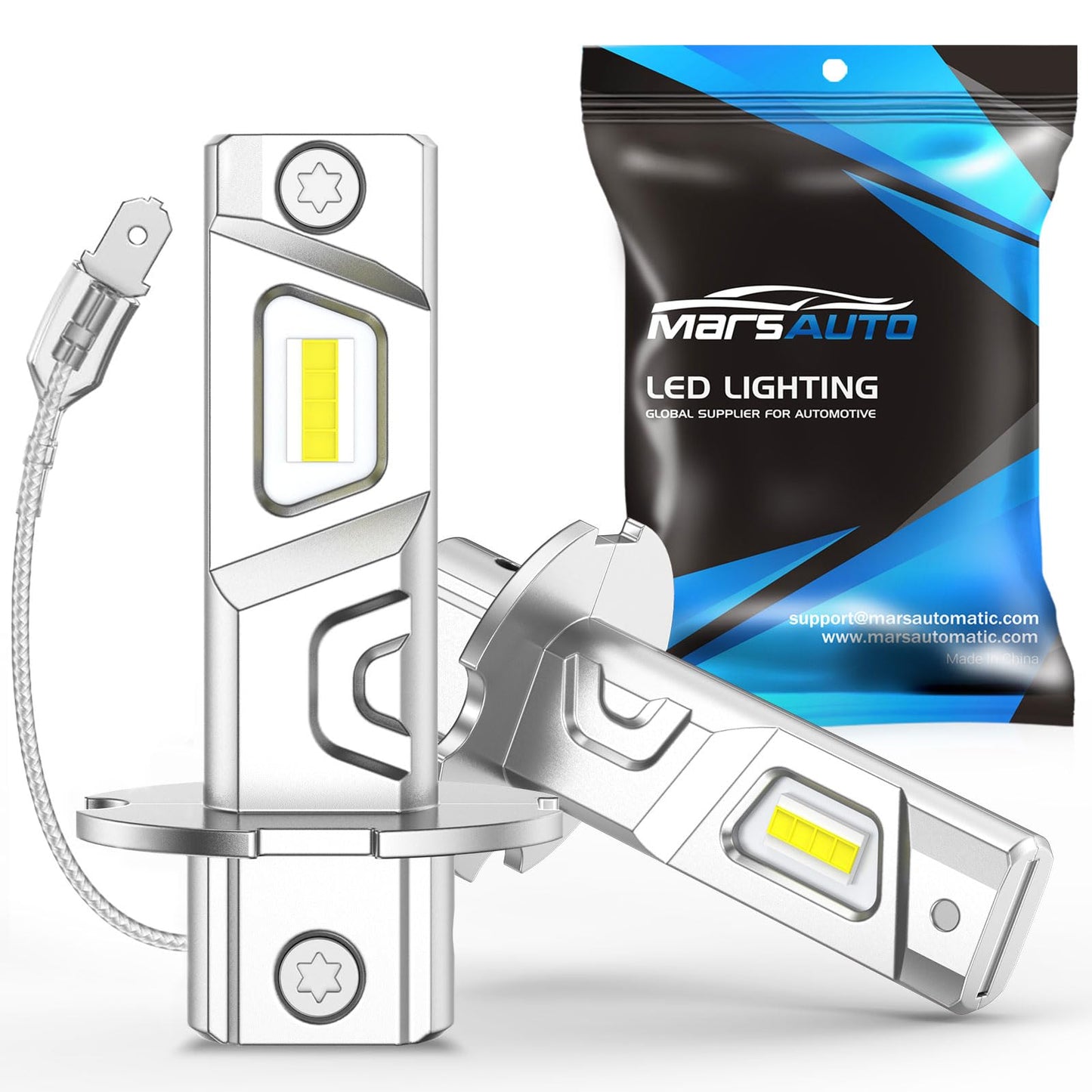Marsauto H10 Fog Light Bulb 6000K Cool White  9145 Fog Lights With 10000Lm  360-Degree Lighting  Plug And Play (Pack Of 2)