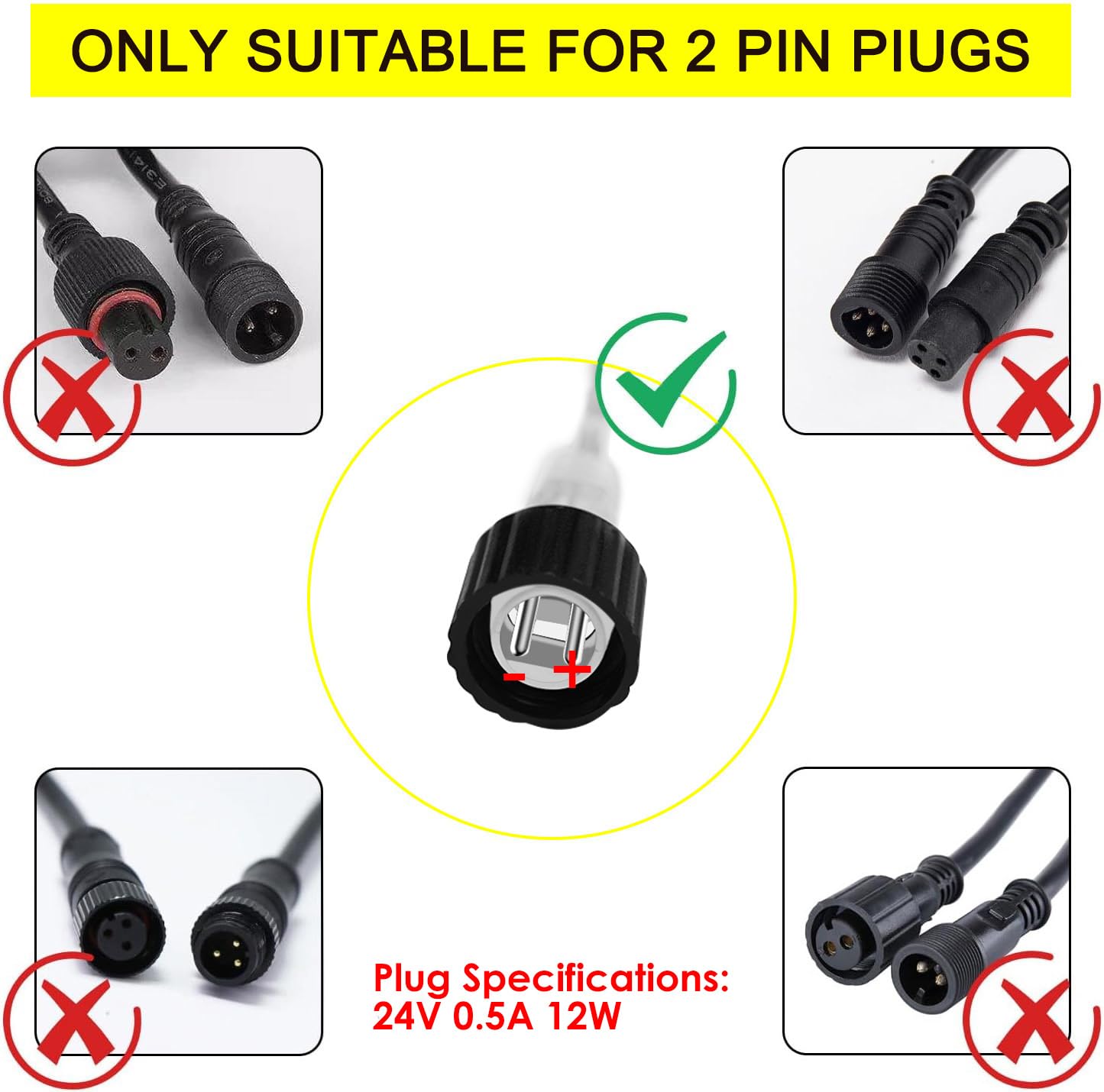 OMIKA 12V 1A Power Supply, LED Transformer Adapter, Model RKPO-UL121000D, One Pack, Outdoor Low Voltage