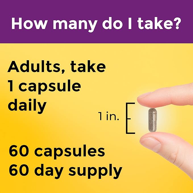 Nature Made Multi + Elderberry Capsules, Multivitamin for Daily Immune Support, One Per Day Multivitamin, 60 Count
