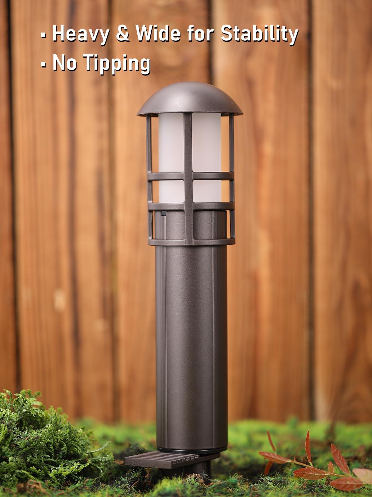 Leonlite Led Landscape Pathway Lights, 3W 12V Ac/Dc, Cri90+, Ip65 Waterproof, Bronze Aluminum, Warm White 3000K, Pack Of 4