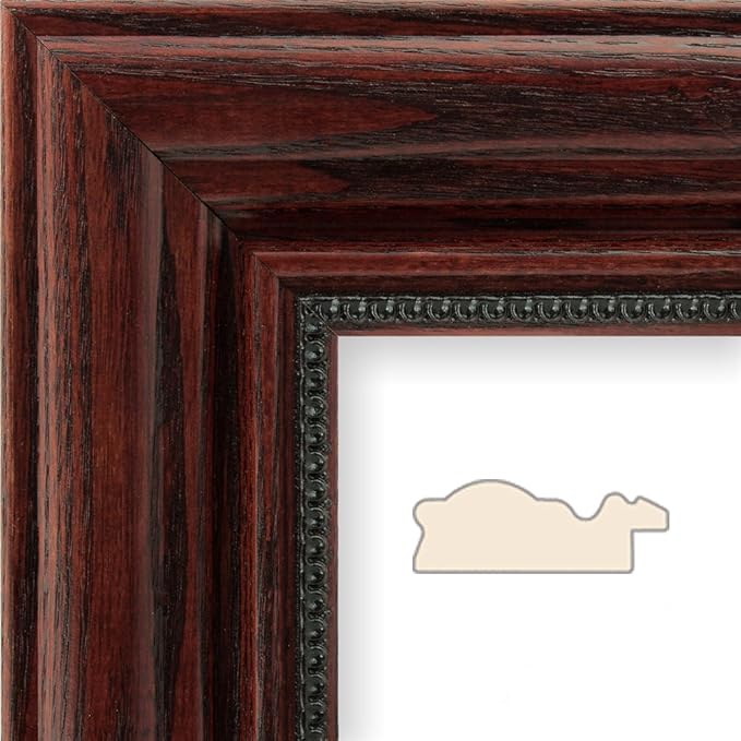 Push Pin Travel Maps - Blue Oceans World - Solid Wood Cherry Framed Pin Map for Tracking Your Travels - 27.5" x 39.5" - 8 Handcrafted Frame Options - Made in USA - Ideal for Any Traveler