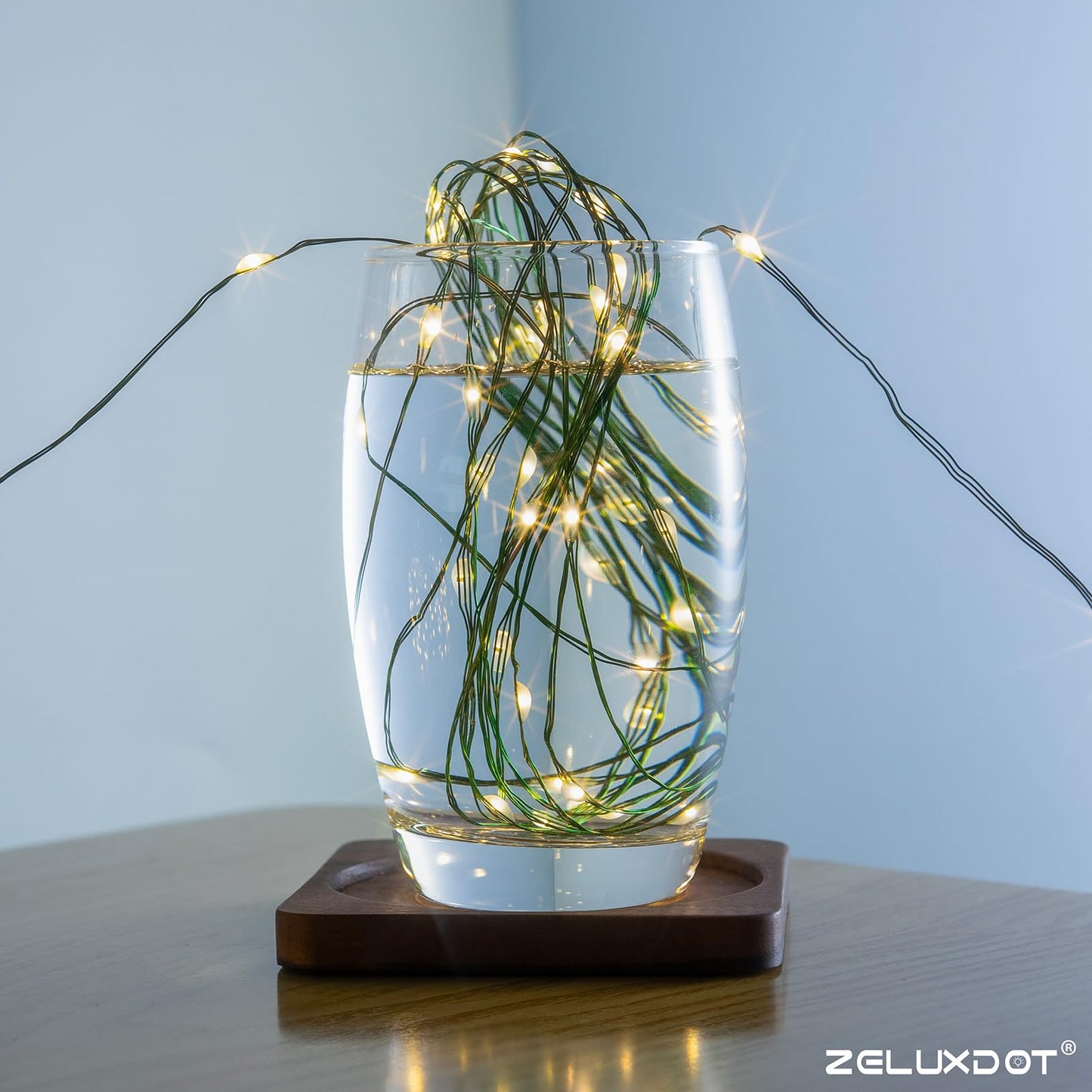 Zeluxdot Fairy Lights, 400Ft Waterproof String Lights, 1200 Leds, Warm White Copper Wire For Indoor/Outdoor Decor