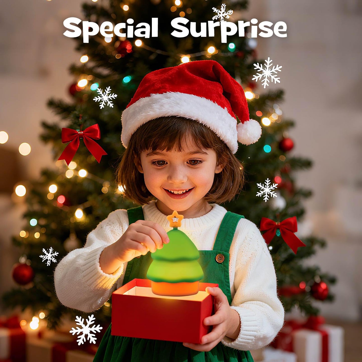 Gefaxi Squishy Christmas Tree Night Light With Rgb Modes Dimmable Nursery Breastfeeding Nightlight Hangable Cute Christmas Lamp Novelty Rechargeable Silicone Touch Bedside Lamp For Bedroom Dorm Decor