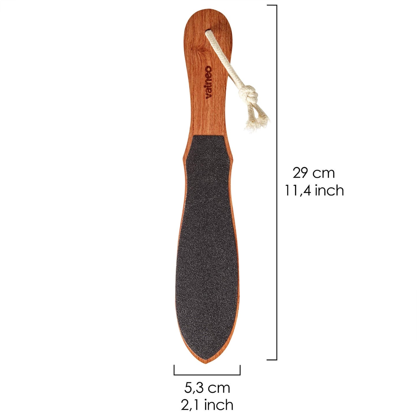 VALNEO Foot Files for Hard Skin Natural Wood - Perfect for Feet Hard Skin Remover, Foot Scrubber, Dry Feet