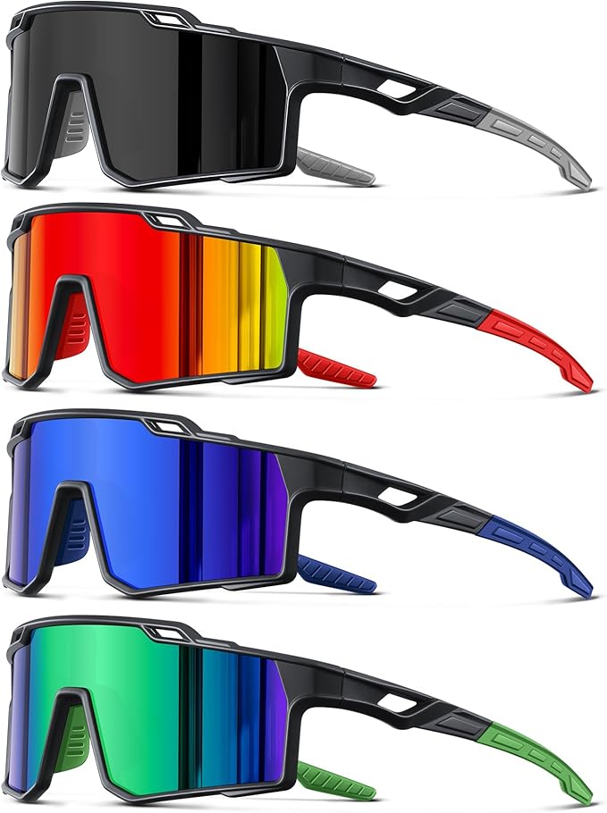 Polarized Sport Sunglasses Men Cycling Driving Fishing UV Protection Sun Glasses Lightweight Big Frame Mountain Bike Goggles