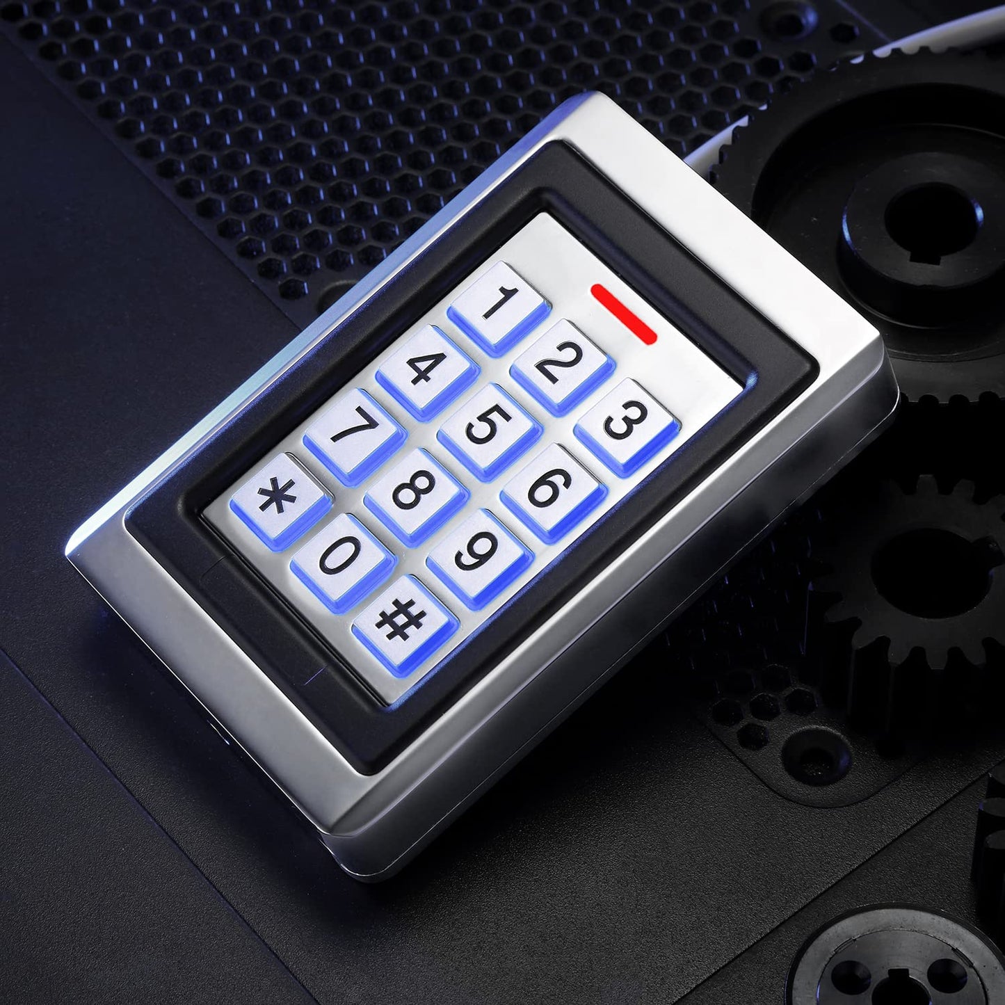 Toncont Door Access Control System, Stand Alone Password Door Keypad + 5Pcs Id Keyfobs, Support 2000 Users, Wiegand 26, Garage D