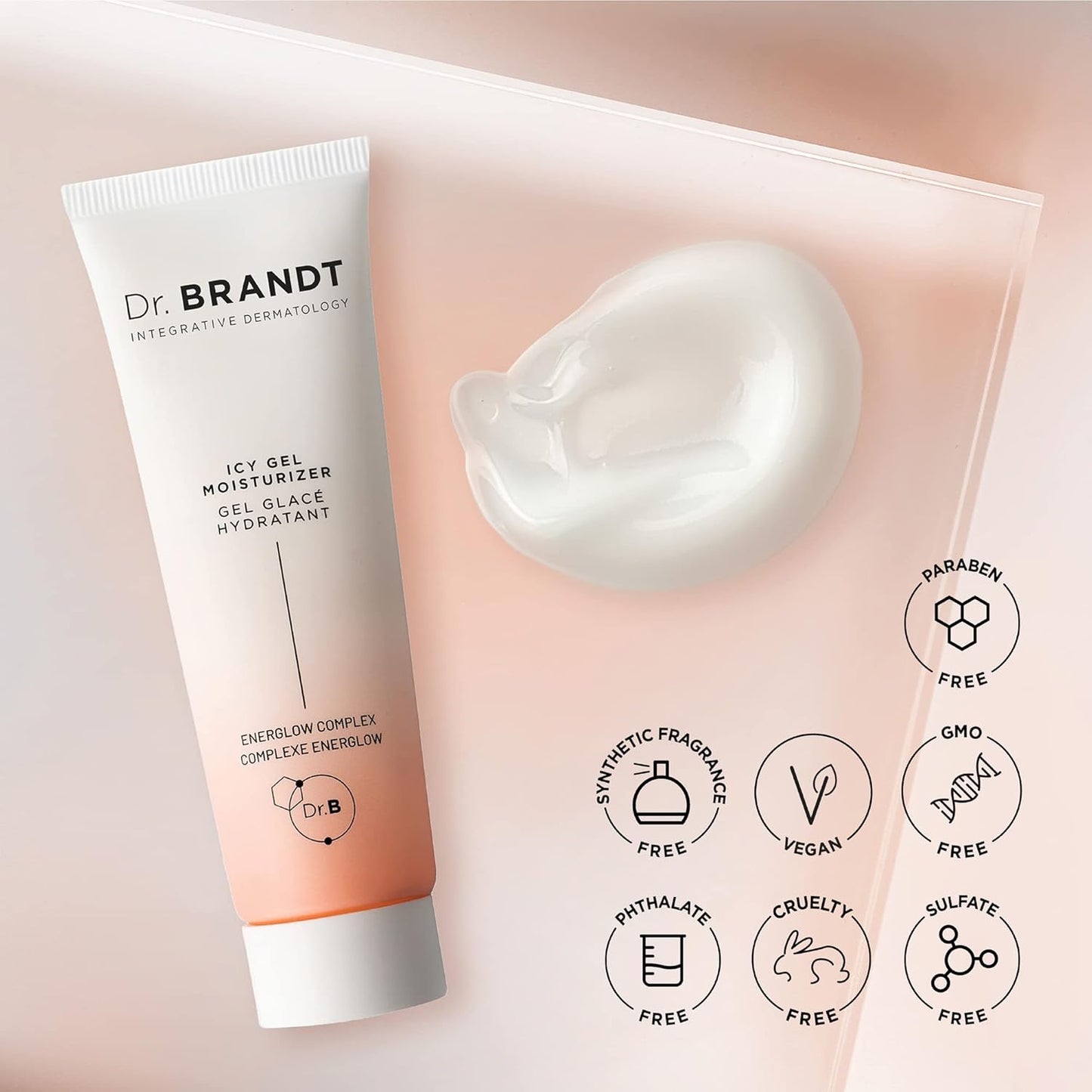Dr. Brandt iD-Stress Icy Gel Moisturizer - Specifically Designed to Hydrate and Moisturize Your Skin - For A Glowing, Youthful-Looking Complexion - 1.7 fl oz / 50 ml