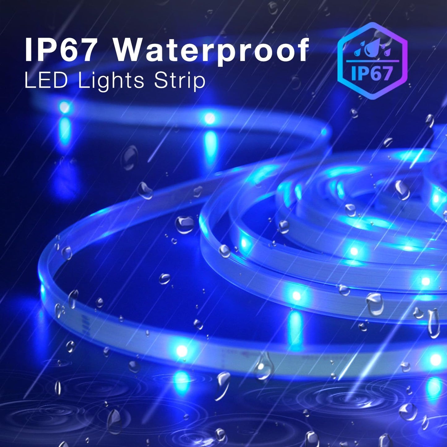 Daybetter Outdoor Led Strip Lights  Ip67 Waterproof Led Lights With Remote  App Control  Color Changing Led Rope Lights For Bedroom  Bathroom  Roof  Balcony  Pool  24V