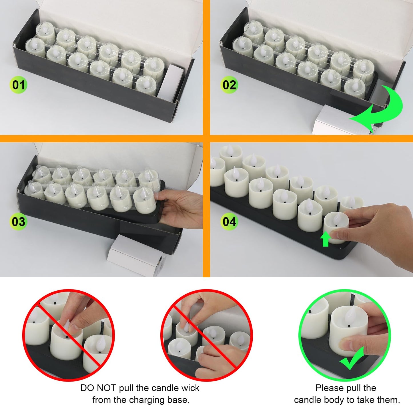 SoulBay Flameless Candles with Remote Timer & Charging Base, 12pcs USB Rechargeable Battery Flickering LED Small Votives Lights for Table Dinner Weddings Holidays General Decor, No Battery Required