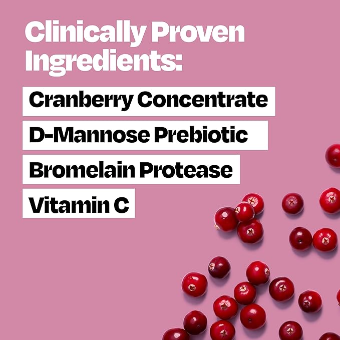 Cystex Urinary Tract Infection Support & Prevention – Cranberry Prebiotic Supplement with D-Mannose & Vitamin C for UTI Protection & Urinary Health Maintenance, (7.6 oz, 2 Pack)