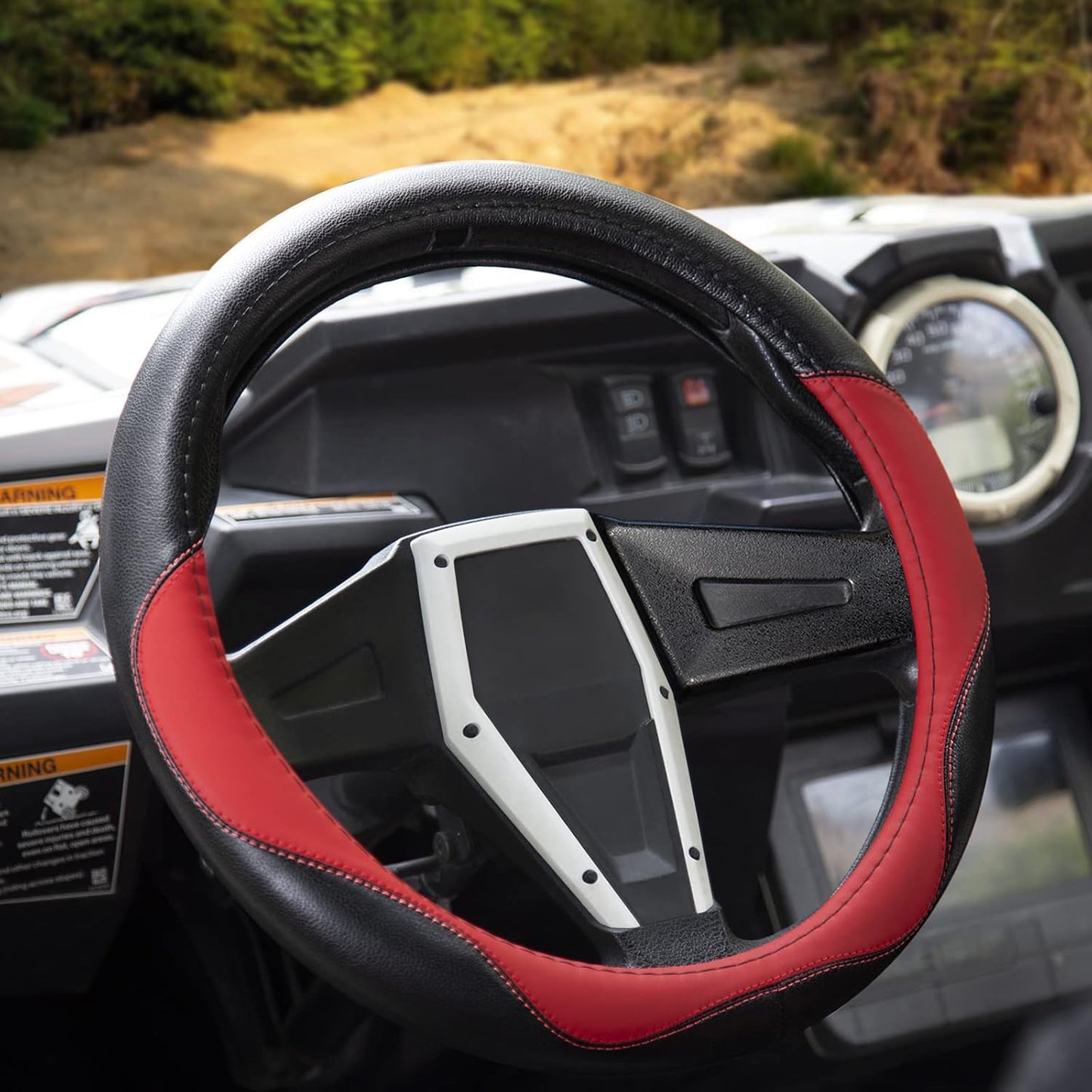 UTV Boat Steering Cover, 13.5"-14" Universal for Club Car DS, Yamaha & More - Non-Slip, Comfortable (Fashion)